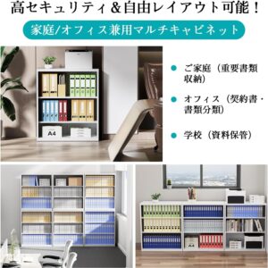 dewel スチール書庫 オープンタイプ 3段 a4対応 可動棚 幅90×奥行40×高さ105cm