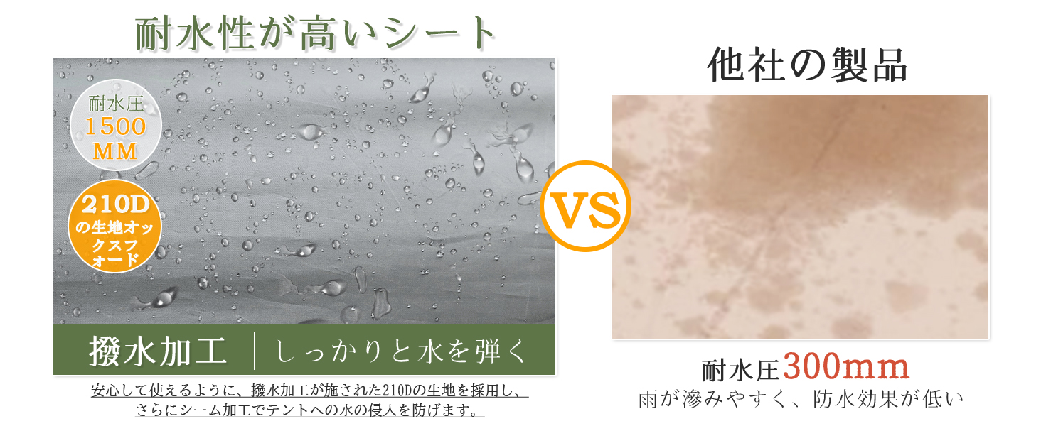 cyfie ワンタッチタープテント 3m×3m サイドシート4枚付 ベンチレーター付 高さ3段階調節