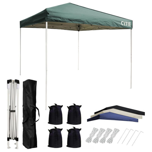 cyfie ワンタッチタープテント 2m×2m 高さ3段階調節・uvカット・耐水加工
