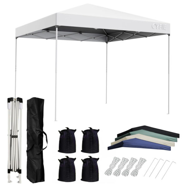 cyfie ワンタッチタープテント 3m×3m 高さ3段階調節 uvカット・耐水加工