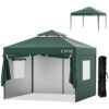 cyfie ワンタッチタープテント 3m×3m サイドシート4枚付 ベンチレーター付 高さ3段階調節