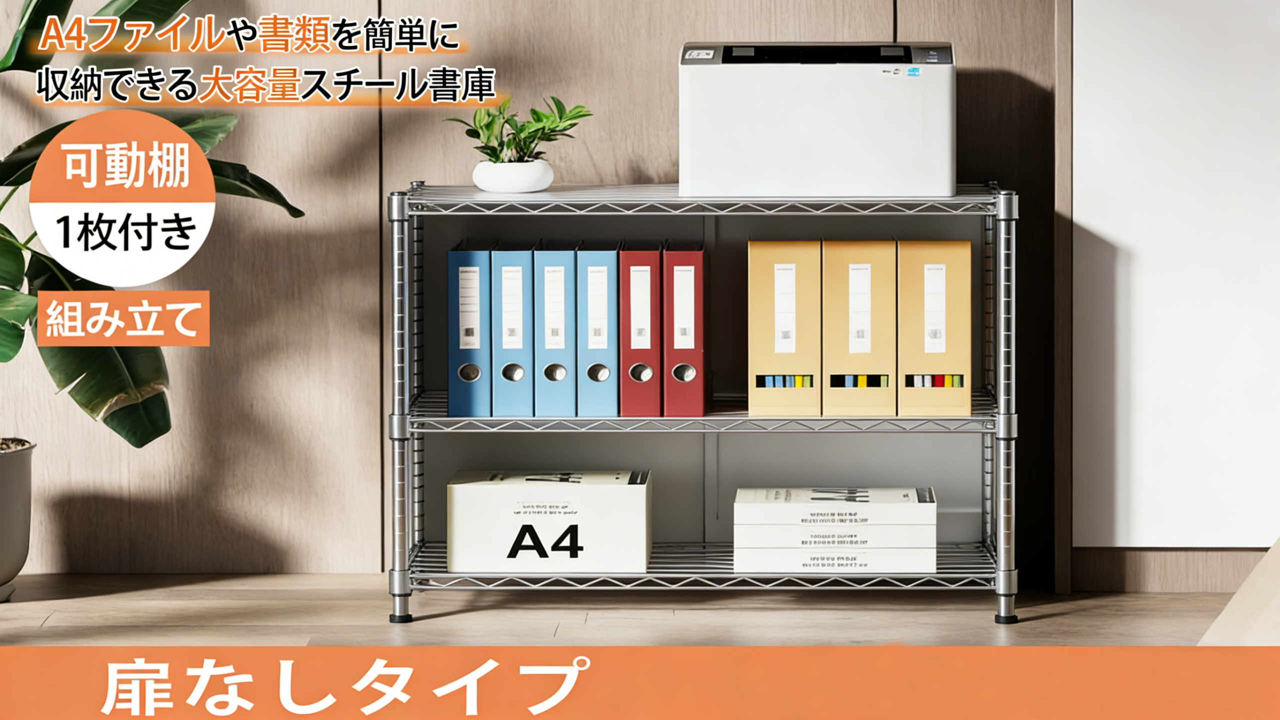 CYFIE Open Steel Cabinet Stackable 900×400×750｜耐久性スチールキャビネット