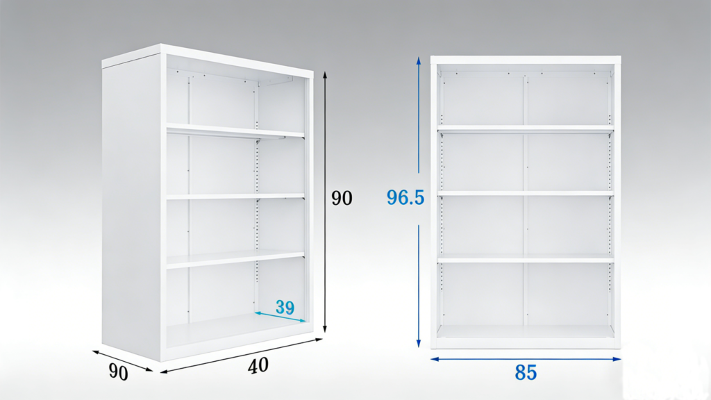 オープンスチール可動棚キャビネット 90×40×105｜業務用収納