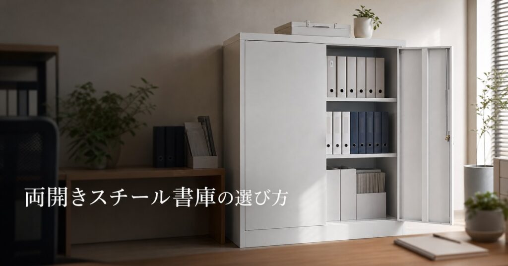 両開きスチール書庫をオフィス収納に選ぶ前の確認ポイント