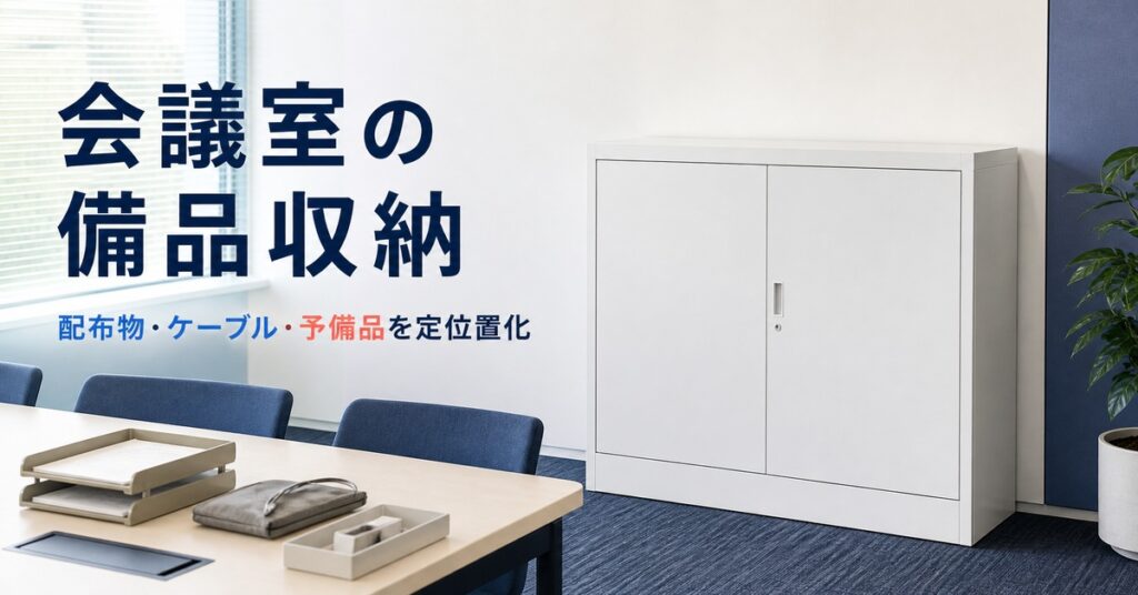 会議室の備品収納を整える方法｜配布物・ケーブル・予備品を定位置化