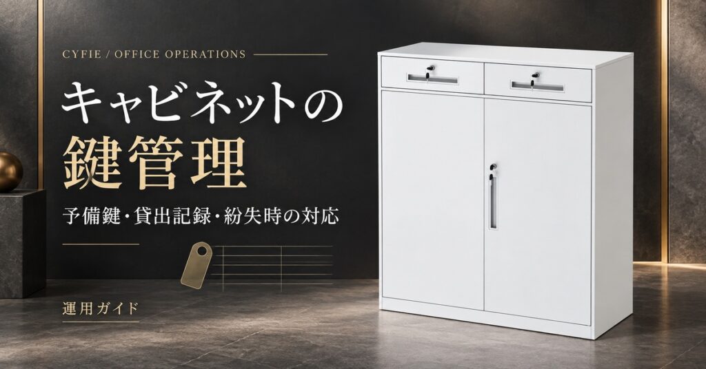 キャビネットの鍵管理｜予備鍵・貸出記録・紛失時の対応を整える方法