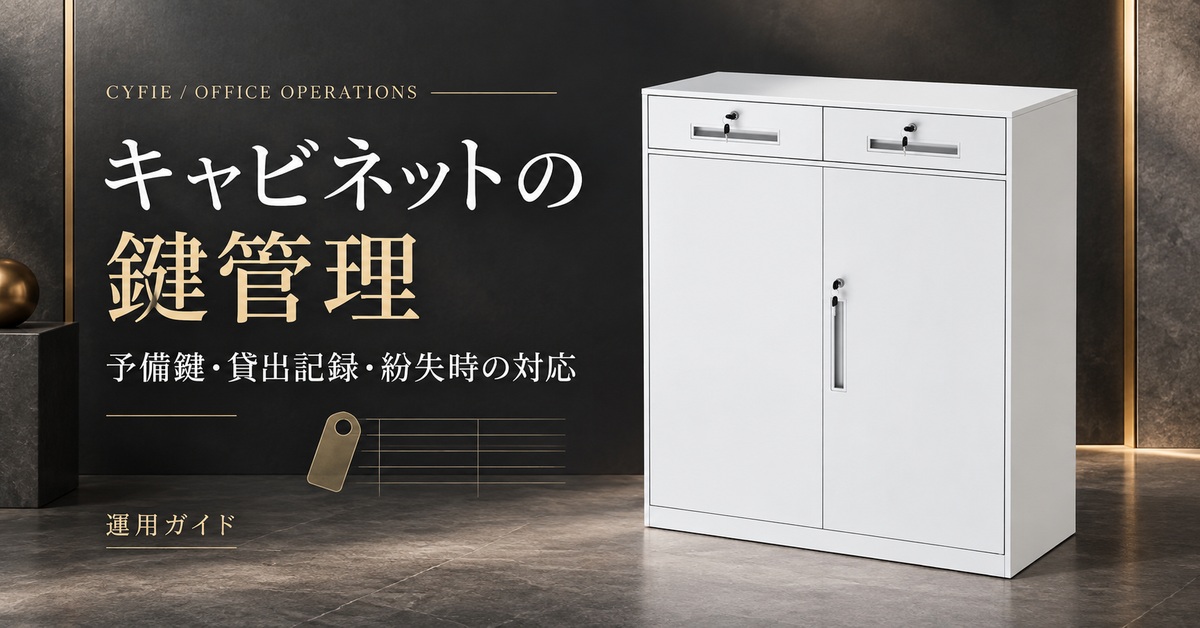 可動棚付きスチールキャビネット｜鍵付き収納家具 - Cyfie