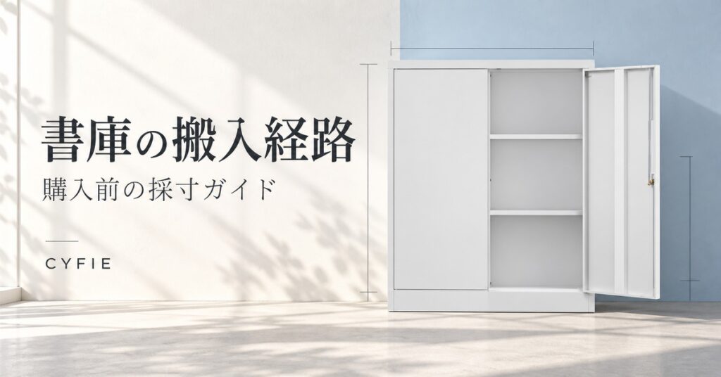 書庫の搬入経路を確認する方法｜梱包寸法・入口・設置場所の採寸ガイド