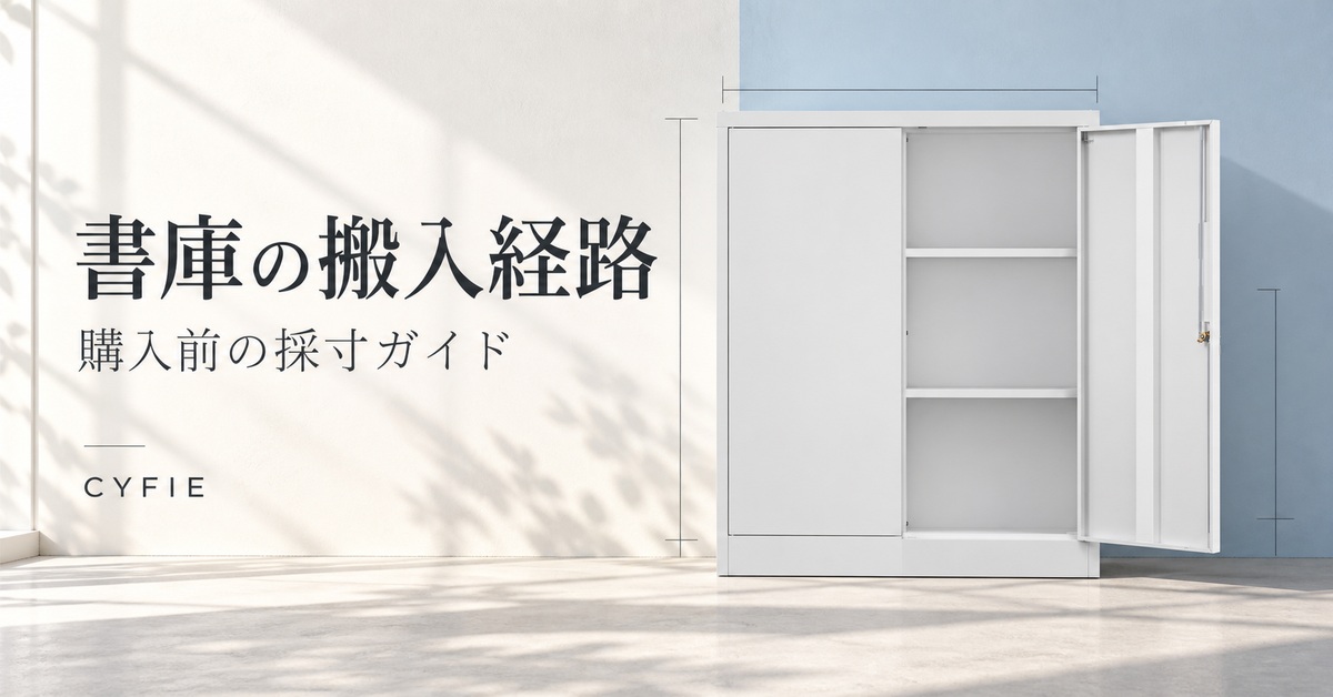書庫の搬入経路を確認する方法｜梱包寸法・入口・設置場所の採寸ガイド