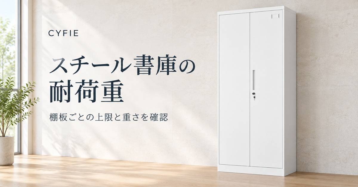 可動棚付きスチールキャビネット｜鍵付き収納家具 - Cyfie
