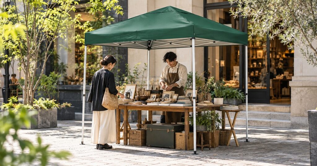 フリーマーケットのテント配置｜商品・会計・通路を整える手順